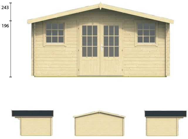 Cabane de jardin en bois KAREN